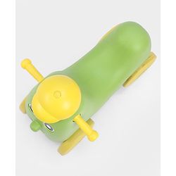Babyhug Humpty Dumpty Manul Push Ride-On - Yellow & Green| Toy for 1 to 3 Year Kids| Foot-to-Floor Operation| Indoor & Outdoor Play| BIS Certified| Activity Gifting Option