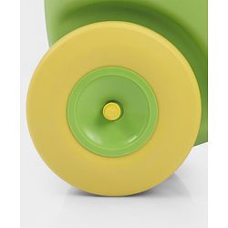 Babyhug Humpty Dumpty Manul Push Ride-On - Yellow & Green| Toy for 1 to 3 Year Kids| Foot-to-Floor Operation| Indoor & Outdoor Play| BIS Certified| Activity Gifting Option