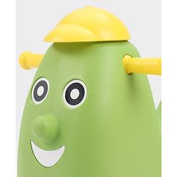 Babyhug Humpty Dumpty Manul Push Ride-On - Yellow & Green| Toy for 1 to 3 Year Kids| Foot-to-Floor Operation| Indoor & Outdoor Play| BIS Certified| Activity Gifting Option
