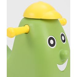 Babyhug Humpty Dumpty Manul Push Ride-On - Yellow & Green| Toy for 1 to 3 Year Kids| Foot-to-Floor Operation| Indoor & Outdoor Play| BIS Certified| Activity Gifting Option