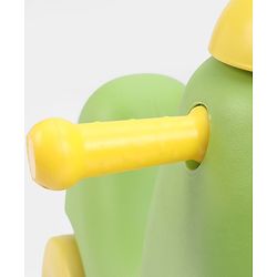 Babyhug Humpty Dumpty Manul Push Ride-On - Yellow & Green| Toy for 1 to 3 Year Kids| Foot-to-Floor Operation| Indoor & Outdoor Play| BIS Certified| Activity Gifting Option
