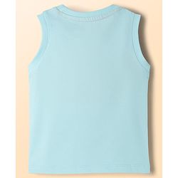 Babyhug Cotton Knit T-Shirts Sleeveless with Graphic Print Pack of 3 Multi Color 6-9 Months