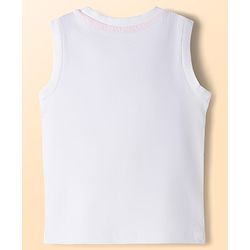 Babyhug Cotton Knit T-Shirts Sleeveless with Graphic Print Pack of 3 Multi Color 6-9 Months