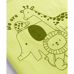 Babyhug 100% Cotton Knit T-Shirts with Graphics Multi Color 6-9 Months Pack of 3