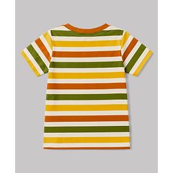 Babyhug 100% Cotton Knit T-Shirts with Graphics Multi Color 6-9 Months Pack of 3