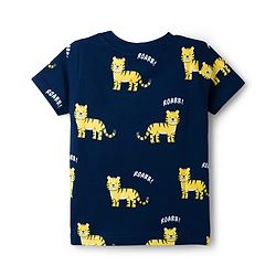 Babyhug Cotton Knit T-Shirts with Graphics Pack of 3 Multi Color 6-9 Months
