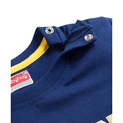 Babyhug Cotton Knit Half Sleeves T-Shirt With Racing Print - Multicolor