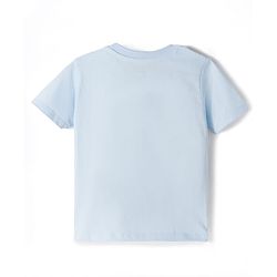 Babyhug Cotton Knit Half Sleeves T-Shirt With Cool Dad Print - Multicolor