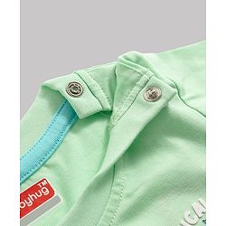 Babyhug 100% Cotton Knit T-Shirts Half Sleeves with Graphics Light/Sky Blue 6-9 Months Pack of 3