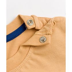 Babyhug Cotton Knit Half Sleeves Round Neck Graphic & Striped T-Shirts Pack of 3 Multi Color 6-9 Months