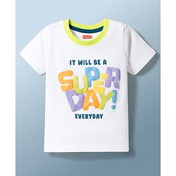 Babyhug Cotton Knit T-Shirts Half Sleeves with Graphics Multi Color 9-12 Months Pack of 3