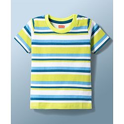 Babyhug Cotton Knit T-Shirts Half Sleeves with Graphics Multi Color 9-12 Months Pack of 3