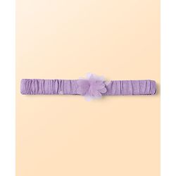 Babyhug Cotton Knit Frocks with Bloomer/Shorts Sleeveless with Flower Applique Lavender 0-0 Months