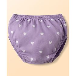 Babyhug Cotton Knit Frocks with Bloomer/Shorts Sleeveless with Flower Applique Lavender 0-0 Months