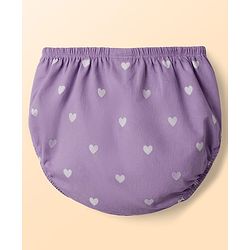 Babyhug Cotton Knit Frocks with Bloomer/Shorts Sleeveless with Flower Applique Lavender 0-0 Months