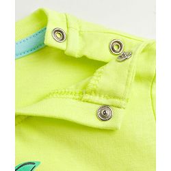 Babyhug Cotton Knit Half Sleeves T-Shirt With Surfing Print - Multicolor