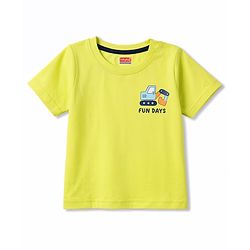Babyhug 100% Cotton Knit T-Shirts Half Sleeves with Graphics Multi Color 6-9 Months Pack of 5
