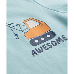 Babyhug 100% Cotton Knit T-Shirts Half Sleeves with Graphics Multi Color 6-9 Months Pack of 5
