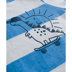 Babyhug Cotton Knit Half Sleeves T-Shirts With Dino Print Pack of 3 - Multicolor