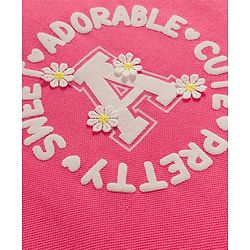 Babyhug Cotton Knit Frocks with Inner Tee Sweet Adorable Cute Graphic Pink 9-12 Months