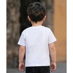 Babyhug Marvel Single Jersey Knit Half Sleeves T-Shirt with Spiderman Graphic - White