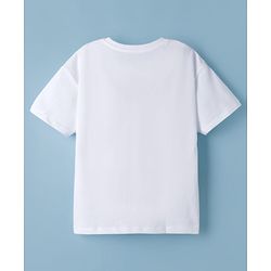 Babyhug Marvel Single Jersey Knit Half Sleeves T-Shirt with Spiderman Graphic - White