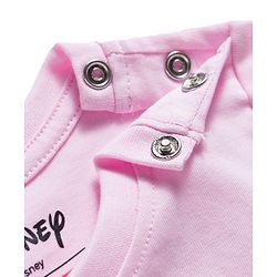 Babyhug Disney 100% Cotton Knit Half Sleeves T-Shirt With Front & Back Winnie the Pooh Graphic - Pink
