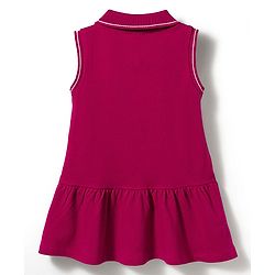 Babyhug Cotton Knit One Piece Dress Sleeveless Polo Neck Purple 9-12 Months