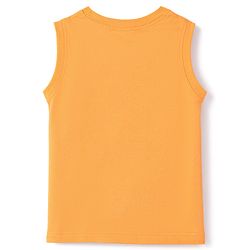 Babyhug Cotton Knit T-Shirts Sleeveless with Graphics Multi Color 6-9 Months Pack of 3