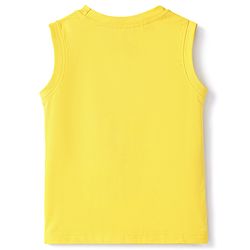 Babyhug Cotton Knit T-Shirts Sleeveless with Graphics Multi Color 6-9 Months Pack of 3