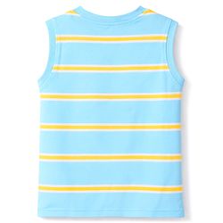 Babyhug Cotton Knit T-Shirts Sleeveless with Graphics Multi Color 6-9 Months Pack of 3