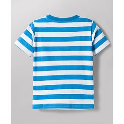 Babyhug Cotton Knit Half Sleeves T-Shirts with Stripes & Surf & Vacay Text Graphics Pack of 3 - Multicolor