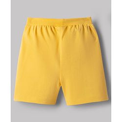 Babyhug Cotton Knit Mid Thigh Construction Vehicles Printed Shorts Pack Of 3 - Multi Color