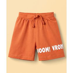Babyhug Cotton Knit Mid Thigh Vehicles Printed Shorts Pack Of 2 - Multi Color