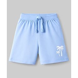 Babyhug Cotton Single Jersey Knit Mid Thigh Shorts With Beach Theme Print Pack of 3 - Multicolor