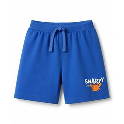 Babyhug Cotton Single Jersey Knit Mid Thigh Shorts with Sun & Text Print Pack Of 3 -  Multicolour