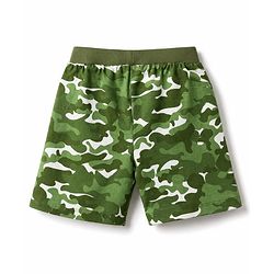 Babyhug Cotton Knit Mid Thigh Camouflage Printed Shorts Pack Of 3 - Multicolor