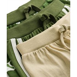 Babyhug Cotton Knit Mid Thigh Camouflage Printed Shorts Pack Of 3 - Multicolor