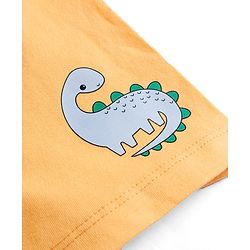 Babyhug Single Jersey Knit Mid Thigh Shorts with Dino Print Pack of 3 - Multicolor
