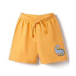 Babyhug Single Jersey Knit Mid Thigh Shorts with Dino Print Pack of 3 - Multicolor
