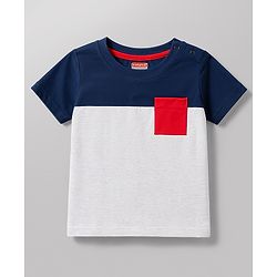 Babyhug 100% Cotton Knit Half Sleeves Striped Beach Theme Text Printed T-Shirts Pack Of 5 - Multicolor