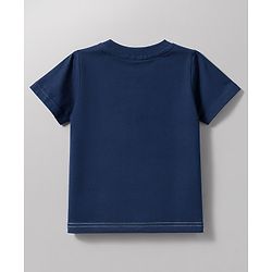 Babyhug 100% Cotton Knit Half Sleeves Striped Beach Theme Text Printed T-Shirts Pack Of 5 - Multicolor