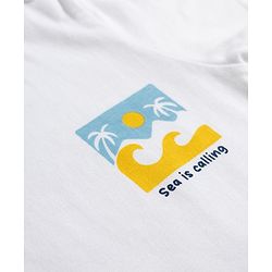 Babyhug 100% Cotton Knit Half Sleeves Striped Beach Theme Text Printed T-Shirts Pack Of 5 - Multicolor