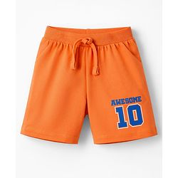 Babyhug Cotton Single Jersey Knit Mid Thigh Shorts With Text Print Pack of 3 - Multicolor