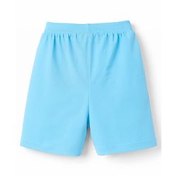 Babyhug Cotton Single Jersey Knit Mid Thigh Shorts With Beach Theme Print Pack of 3 - Multicolor