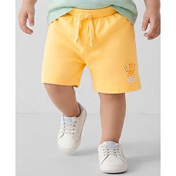 Babyhug 100% Cotton Single Jersey Knit Mid Thigh Shorts With Animal & Text Print Pack of 3 - Multicolor