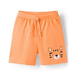 Babyhug 100% Cotton Single Jersey Knit Mid Thigh Shorts With Animal & Text Print Pack of 3 - Multicolor