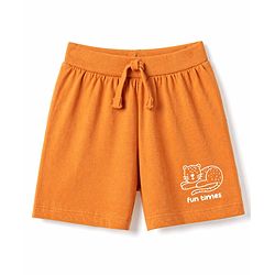 Babyhug Cotton Knit Mid Thigh Striped & Animal Printed Shorts Pack Of 3 - Multicolor
