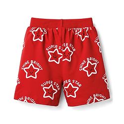 Babyhug Single Jersey Knit Mid Thigh Shorts with Star Print Pack of 3 - Multicolor