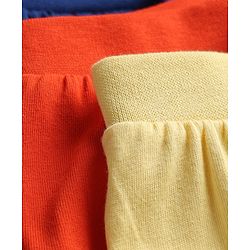 Babyhug Cotton Knit Mid Thigh Solid Shorts Pack Of 3 - Multicolor